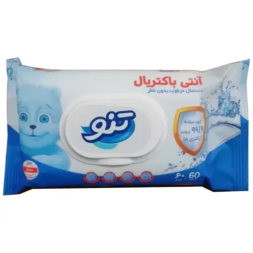 دستمال کاغذی مرطوب آنتی باکتریال تنو(24عدد)