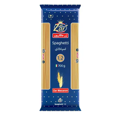 ماکارونی قطر1/2 زر 700 گرم(5عددی)