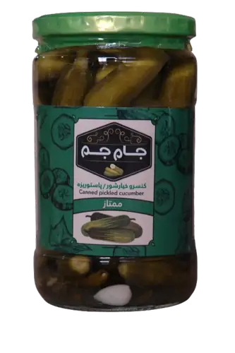 خیارشور شیشه ممتاز جام جم (12عددی)