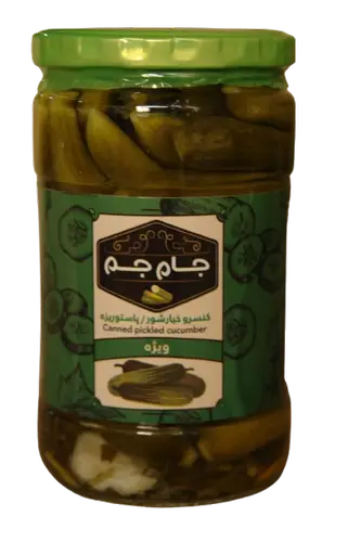 خیارشور شیشه ویژه جام جم (12عددی)